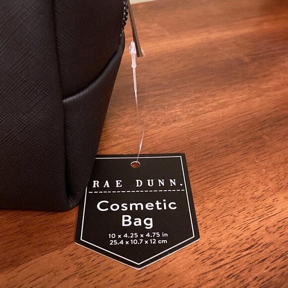 RAE DUNN "QUEEN BEE."Cosmetic Bag and "DON"T WORRY BEE HAPPY" Cotton Rounds Jar - Picture 5 of 6